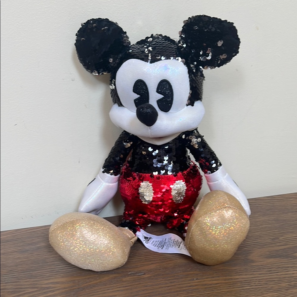 Disney Store Special Edition Mickey Mouse with Red and Black Sequins